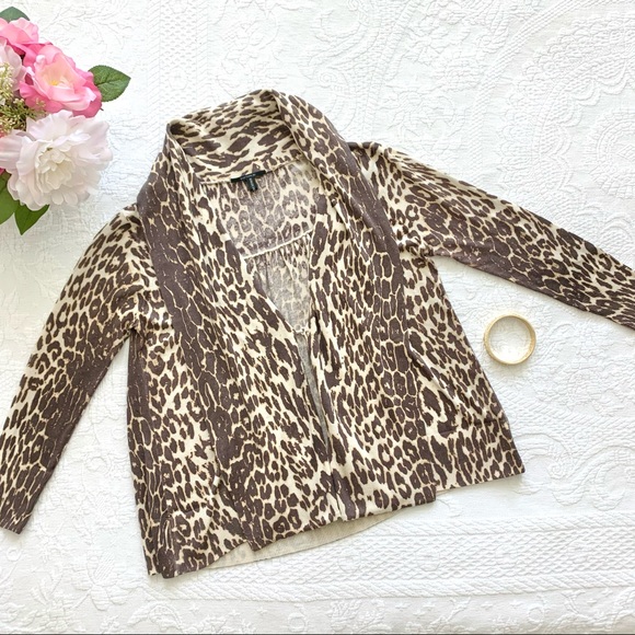 Elie Tahari Silk Cashmere Animal Print Sweater XS - Picture 8 of 14